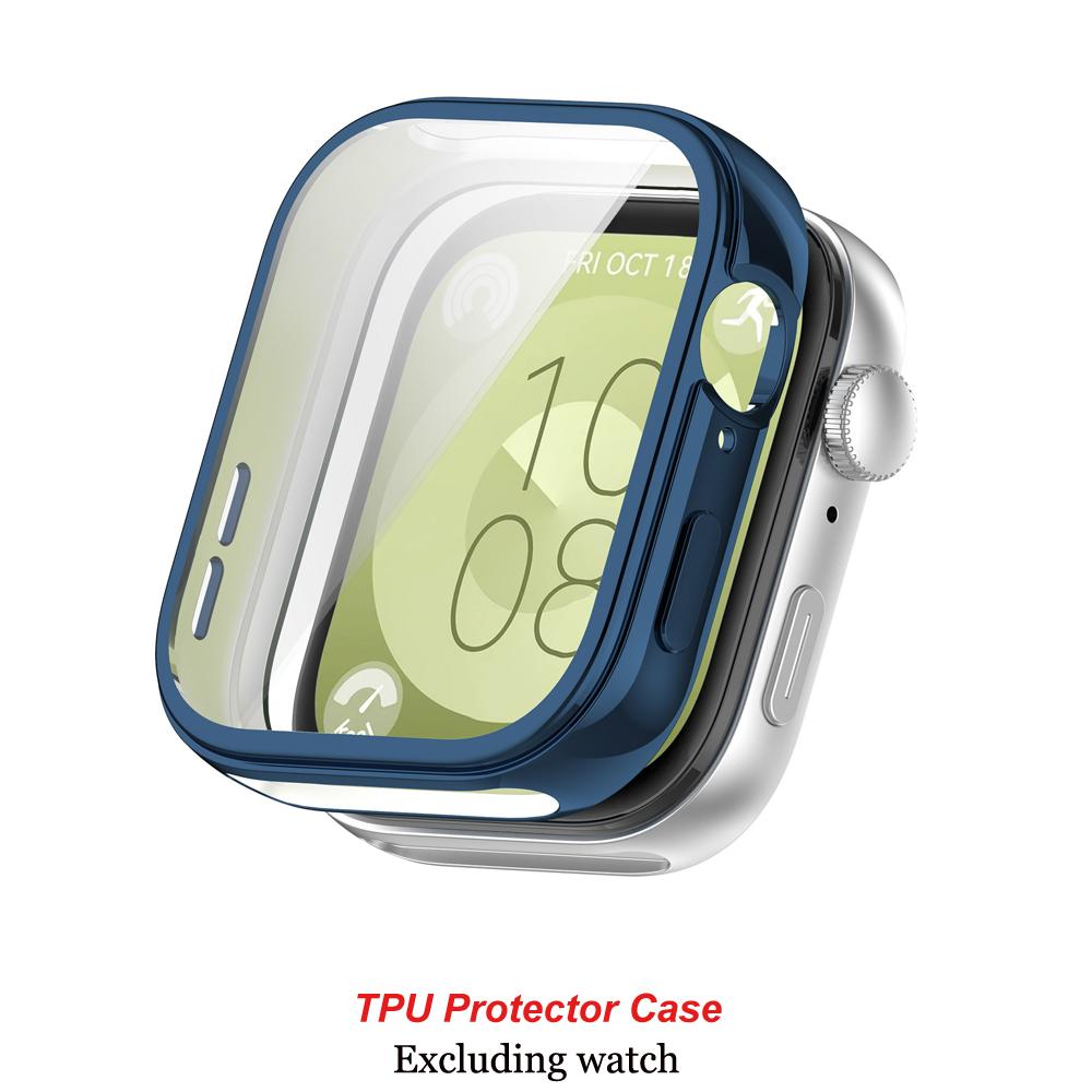 Стекло + чехол для Huawei Watch Fit 3, универсальная защита экрана, жесткий ПК-бампер, чехол для часов из закаленного стекла для Huawei Watch Fit 3