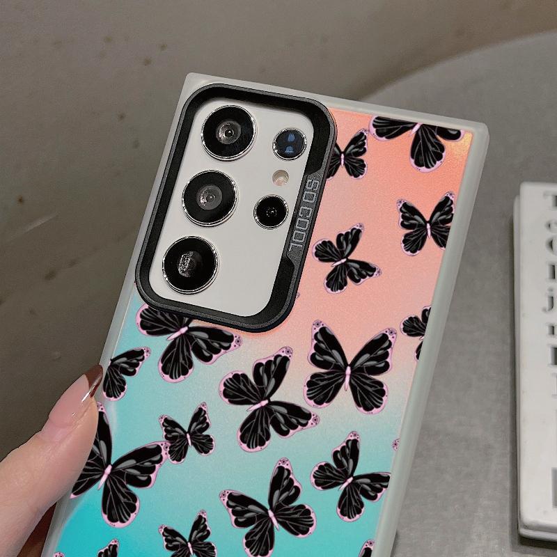 Чехол с рисунком бабочки, устойчивый к падениям, для Xiaomi Redmi 13C Poco C65 Samsung S24 Ultra A55 iPhone 15 Huawei Honor 90, противоударный защитный бампер