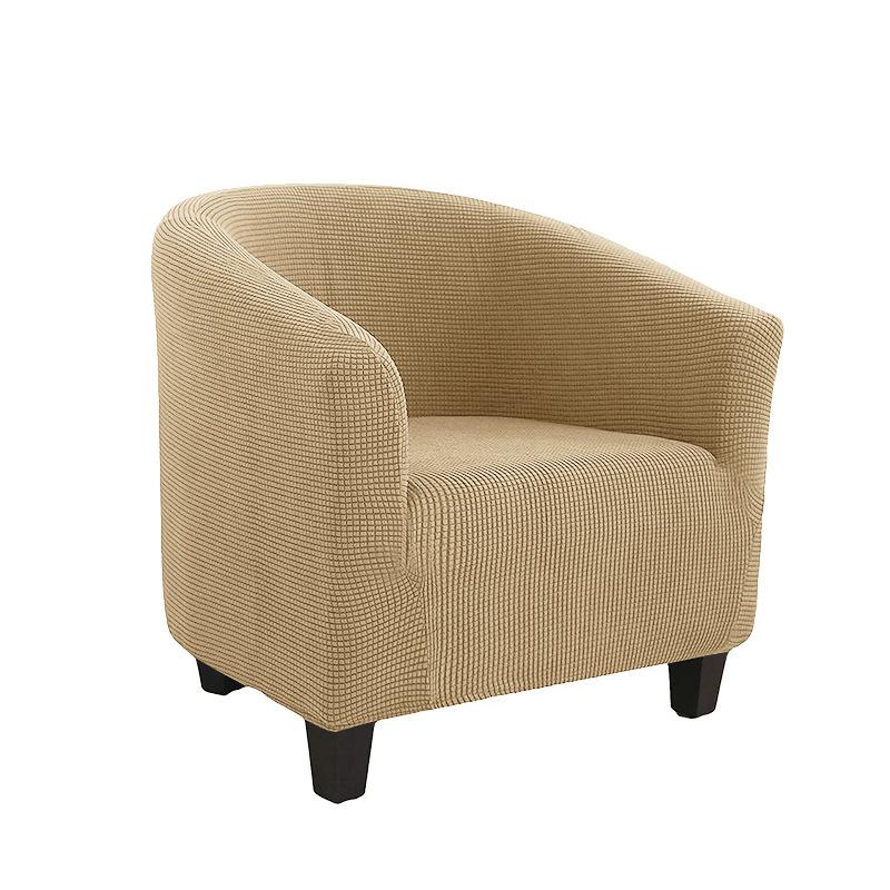 Чехол на клубный стул, эластичный чехол на стул для ванны, однотонный чехол для дивана, флисовые чехлы для диванов для учебы, барная стойка, гостиная