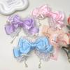 Cute Gilrs Lolita Pink Bow Headpiece Large Lace Bow Pearl Pink Kc Cute Princess Headwear Lolita Hair Clip Hair Accessories