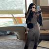 Womens Winter Hooded Ski Cotton Coat Tassel Belt Warm Casual Fashion