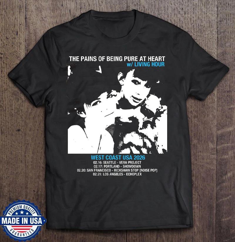 The Pains Of Being Pure At Heart West Coast Tour S to 5XL T-shirt K1522