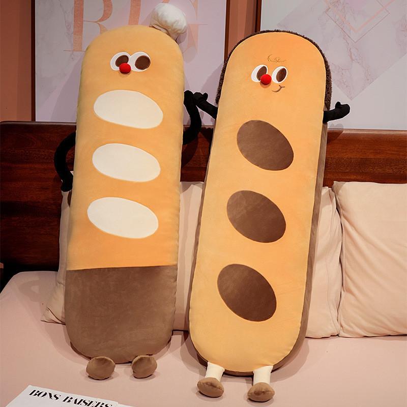 Baguette Cartoon French Plush Toy Cushion Polyester Filling Cozy Cushion Bedroom