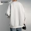 MARK FAIRWHALE Men's Winter Trendy Loose Fit Crew Neck Sweatshirt