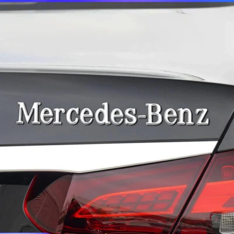 szvm1 Car trunk 3D badge ABS letter logo sticker is suitable for Mercedes-Benz GM modified rear logo auto parts. accessories.