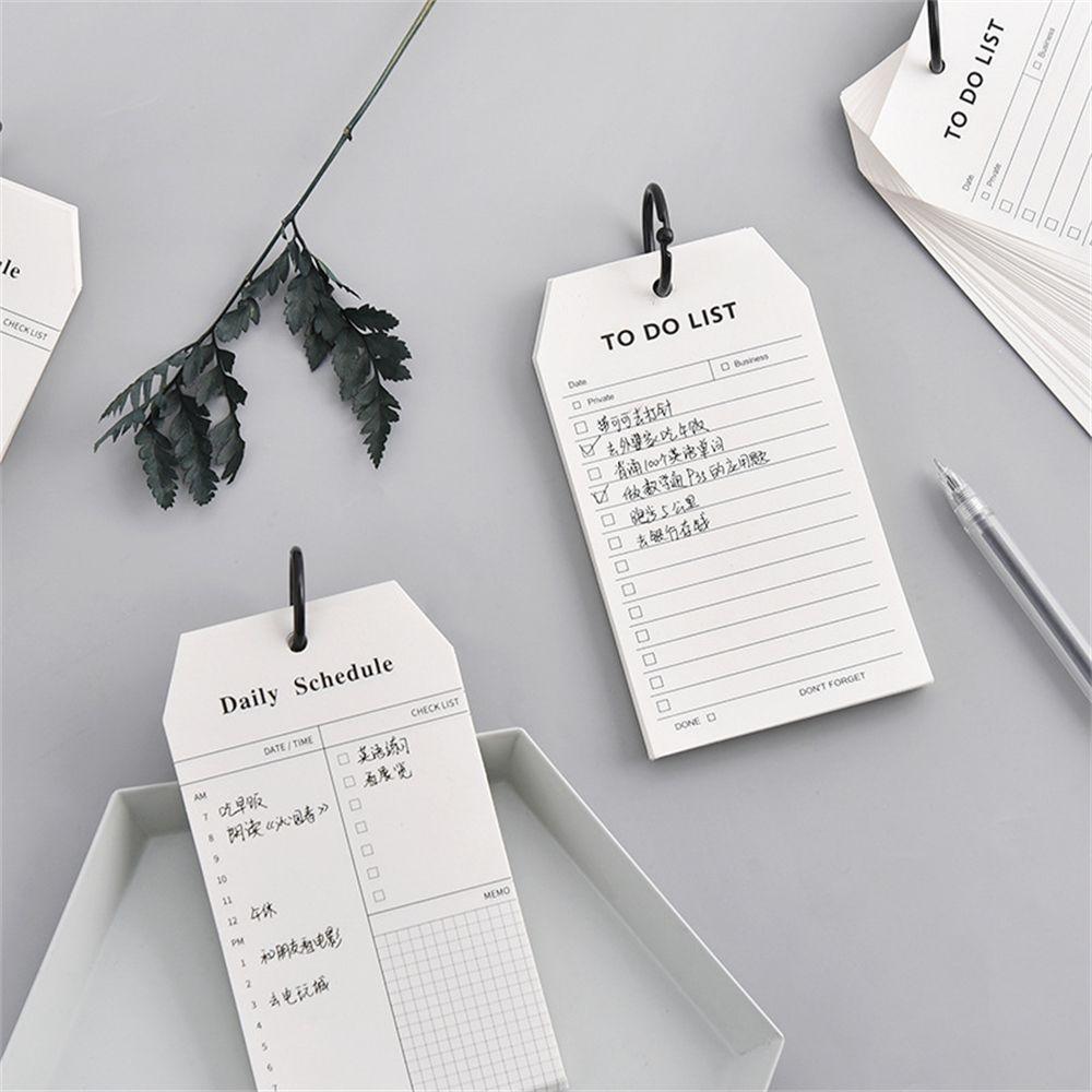 Note Pads Notepads Book Stationery Supplies Loose Leaf Planner Memo Daily Schedule List To Do List