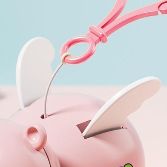 1/2Pcs Pig Keychain Pendant with Flapping Wings Pull String To Vibrate Fun Toy Decoration Kids Bag Pendant Car Keychain