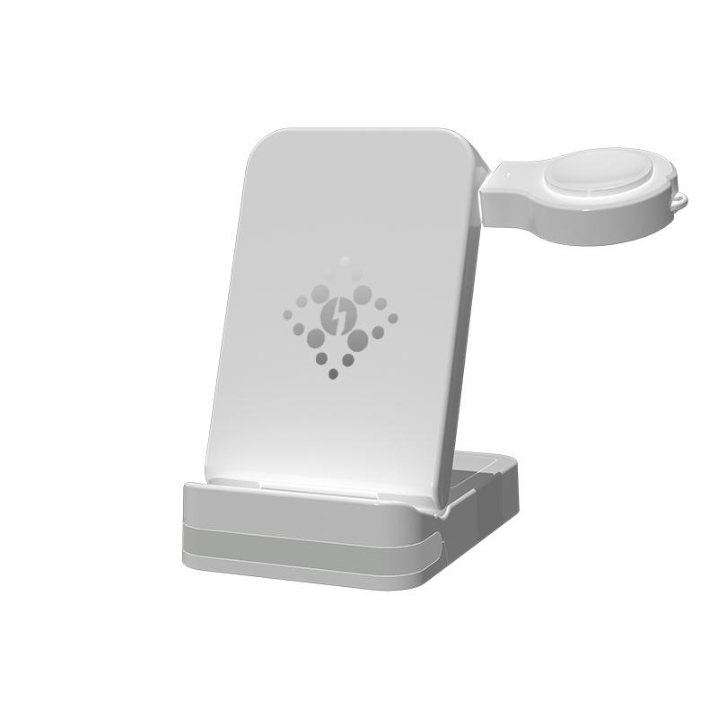 3 в 1 беспроводная зарядная подставка для iPhone 16/15/14/13/12/11/X складная быстрая зарядная станция для i-Watch Ultra/10/9/8 AirPods