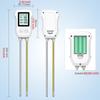 3 в 1 цифровой ЖК-измеритель почвы, температуры, влажности, pH-метр с подсветкой, измерительный прибор для растений, цветочных растений, сада