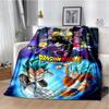 Japanese portable Dragon Cartoon Ball flannelette lightweight thin sheet sofa cover family office casual warm throw blanket.