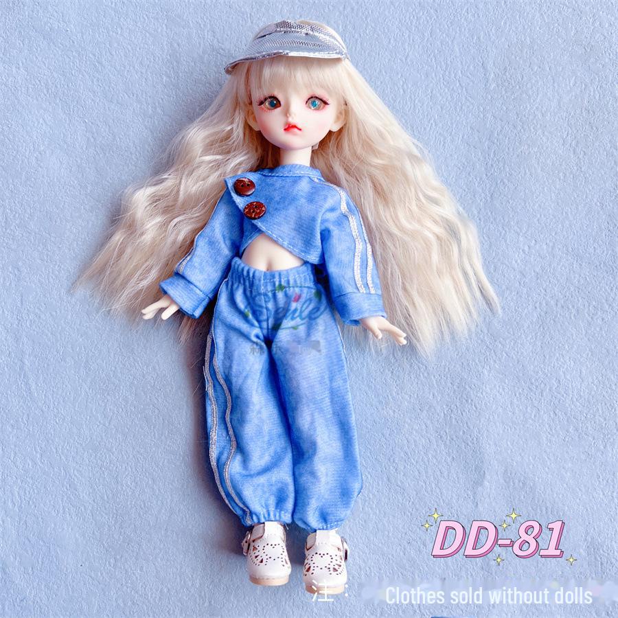 30 Cm 6-Point BJD Doll Dress Set - Lolita Style Clothes for Doll Dress-Up