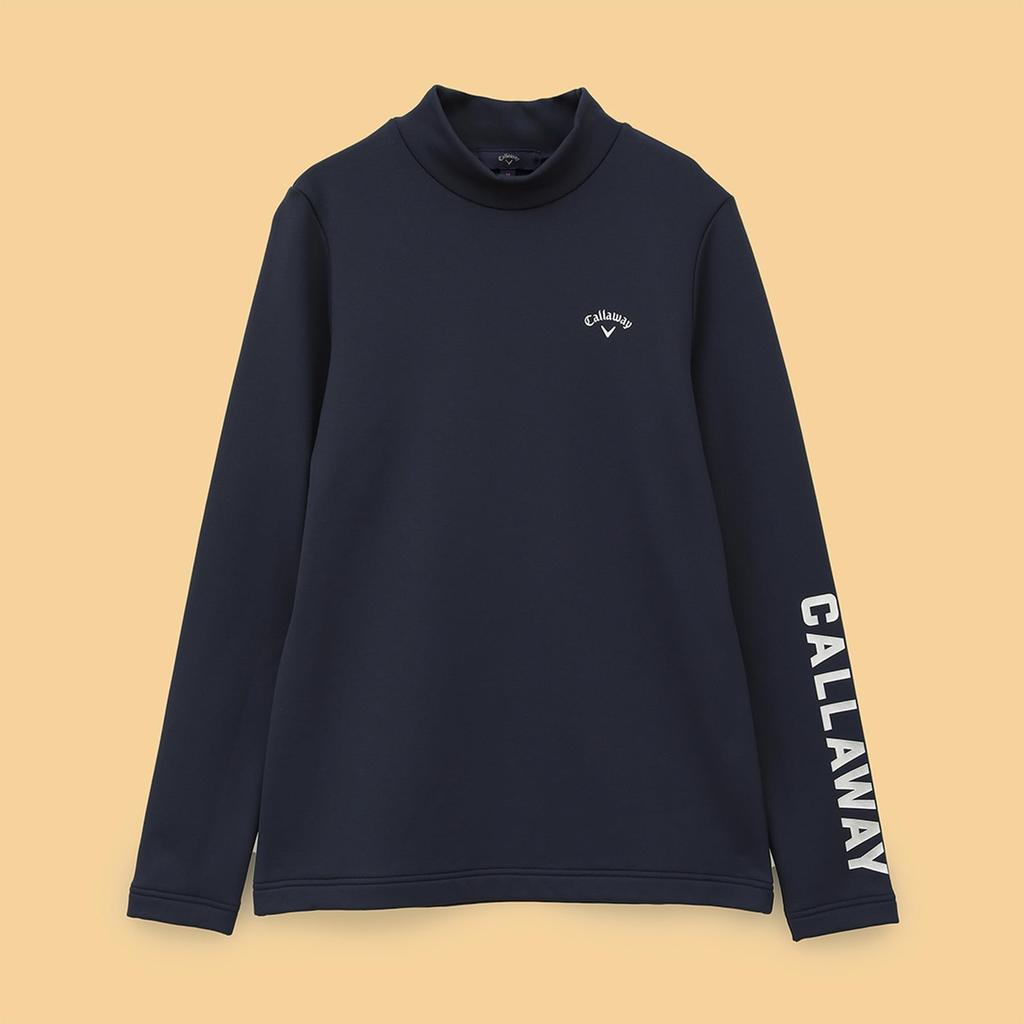 Callaway Long Sleeve Mock Neck Shirt Warm and Abrasion Golf Underwear C24233204 M Women's (Karuishi Resistant) / / 1120_Navy