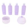 4pcs Travel Dispenser Refillable Liquid Bottles Silicone Portable Travel Containers for Lotion