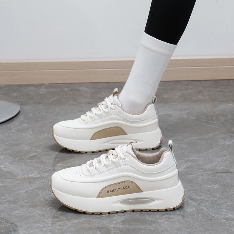 Ins Korean Version of the New Dad Shoes for Women 2025 Spring Student Running Sports Thick Sole Heightening Casual Shoes for Women 258