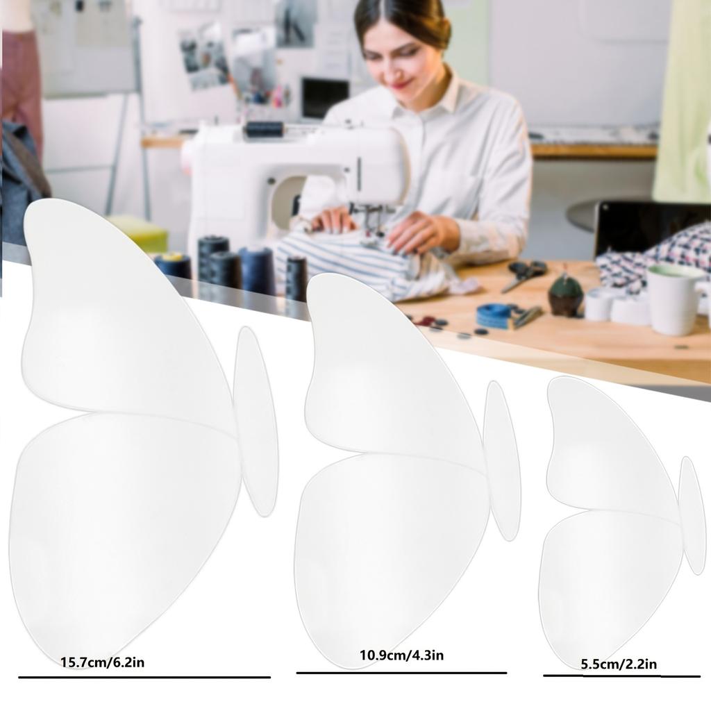 1 шт. Прозрачные шаблоны для шитья бабочки, DIY крафт пэчворк шаблон линейка, инструменты для квилтинга трафарет для рукоделия