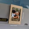 1 Piece 12cm * 8cm Car Sun Visor Photo Clip, Wooden Mini Photo Frame, Car Interior Decoration Accessory