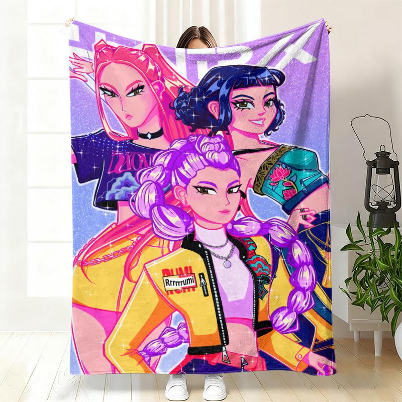 Kpop Witch Hunters Blanket Blanket Witch Hunters Peripheral Nap Blanket Printed Flannel Office Sofa Blanket
