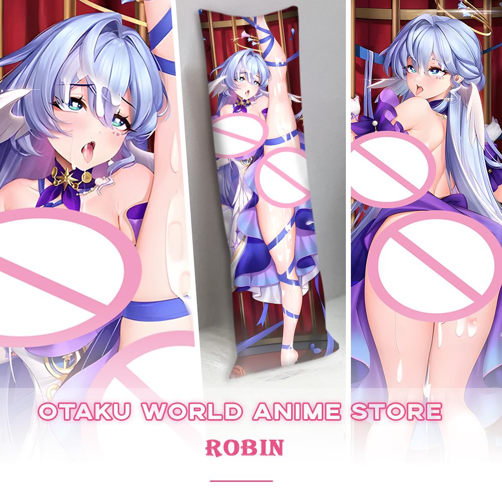 Game Honkai Star Rail Robin Bed Pillowcase Personalizar Fundas De Almohadas Anime Robin Hugging Fullbody Pillow Cushion Covers