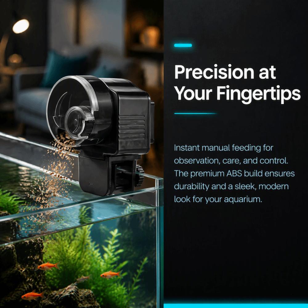 Compact Size Automatic Fish Feeder Reusable Design Electric Fish Feeder For Betta Fish