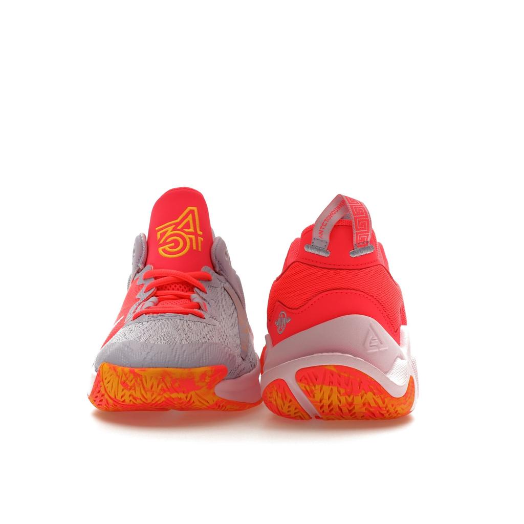 Nike Giannis Immortality 2 GS Hot Punch Mismatched Kids Sneakers Multi-Color Pink-Foam Laser-Orange DQ1943-600