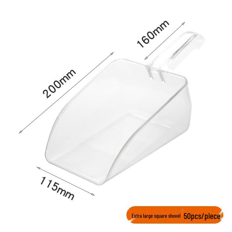 Утолщенный пластиковый многоцелевой совок для льда, попкорна, муки, риса, корма, сухофруктов, чая и сахара.