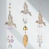 DIY Crafts Hummingbird Crystal Suncatcher Hanging Rainbow Catcher  For Home Window Party Decor
