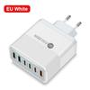 Общая мощность 100 Вт USB Зарядное устройство Быстрая зарядка 6 портов Quick Charge 3.0 Дорожное зарядное устройство для iPhone Samsung Xiaomi Зарядное устройство для телефона