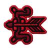 Monster Hunter Rise 2-Way Embroidered Patch (Bow) [Officially Licensed Product] Graft Gaming Life GGL044 Red