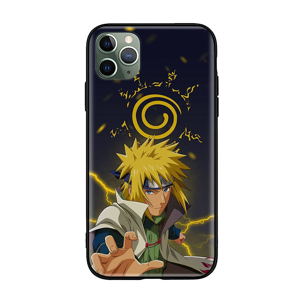 W-20 Naruto Hokage Soft Black Case for iPhone 11 12 13 14 15 6 7 8 X XS Pro Max XR Samsung S21 S22 S23 S24 FE Ultra S8 Plus