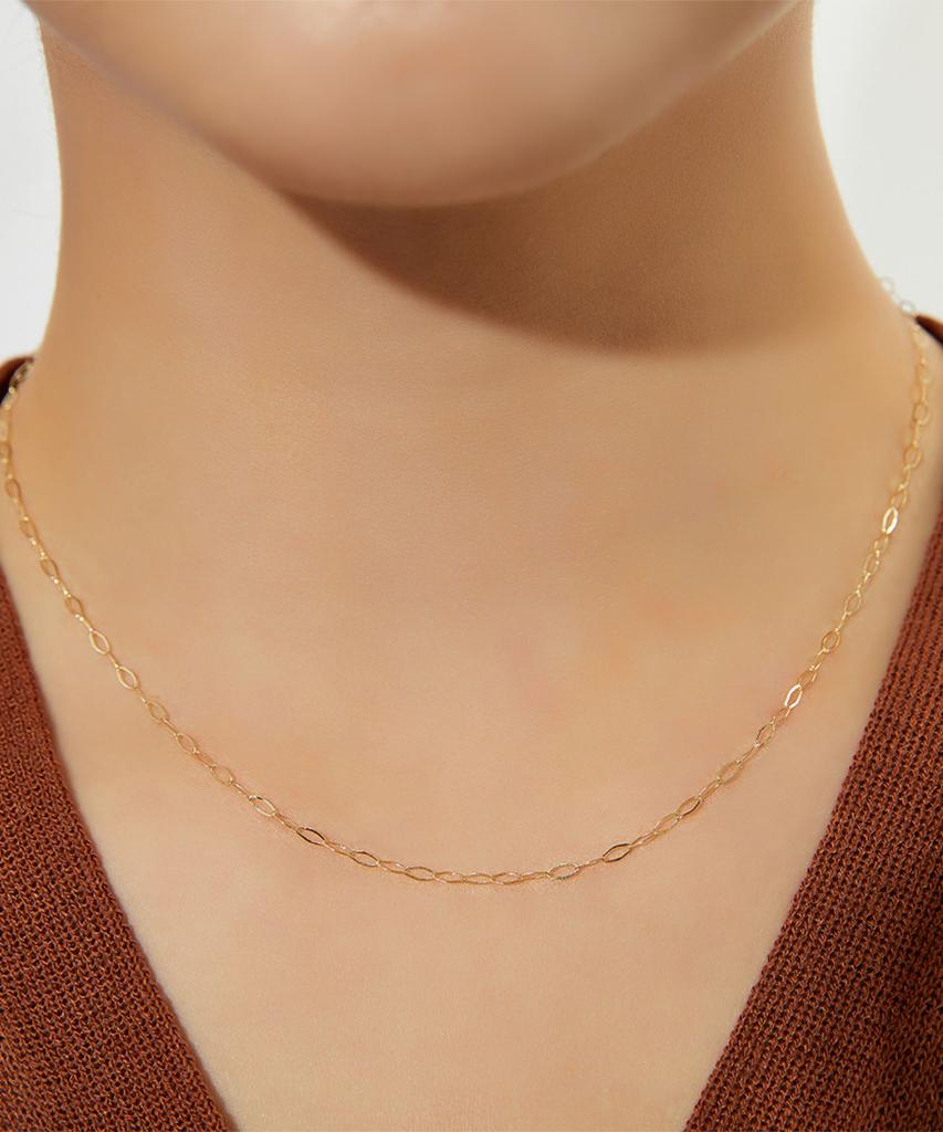 Helene Jewelry 14K 18K Herb Chain Gold Necklace (Type A)