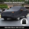 Motoforti Car Cover for Hyundai Tucson 210D-PU Outdoor Full Car Cover All Weather with Door Zipper