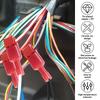 480PCS T-Tap Wire Connectors Self-Stripping Quick Splice Electrical Wire Terminals Insulated Male Quick Disconnect Spade Termina