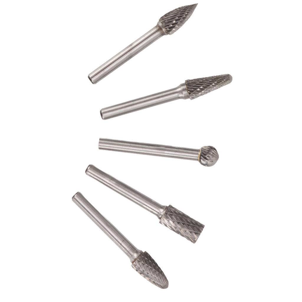 5 шт. 14 дюймов 6 мм головка вращающиеся борфрезы из вольфрамовой стали шлифовальные напильники для резьбы по металлу и дереву