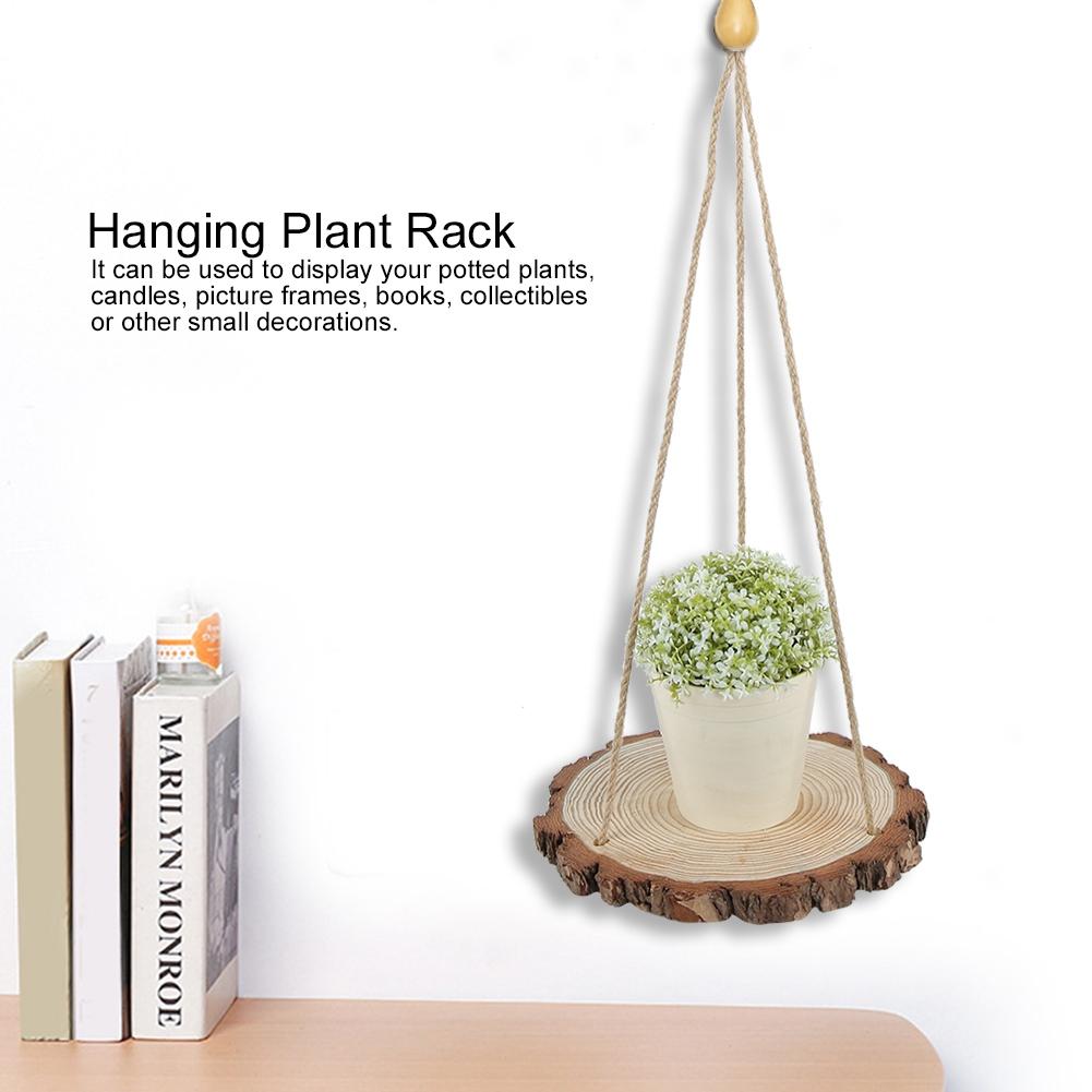 Household Courtyard Retro Vantage Hanging Plant Shelf Plant Display Rack Home Decoration
