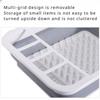 Dish Rack, Kitchen Drain Rack, Foldable Dish Rack, Tableware Storage Folding Rack, Tableware Rack Cup Holder