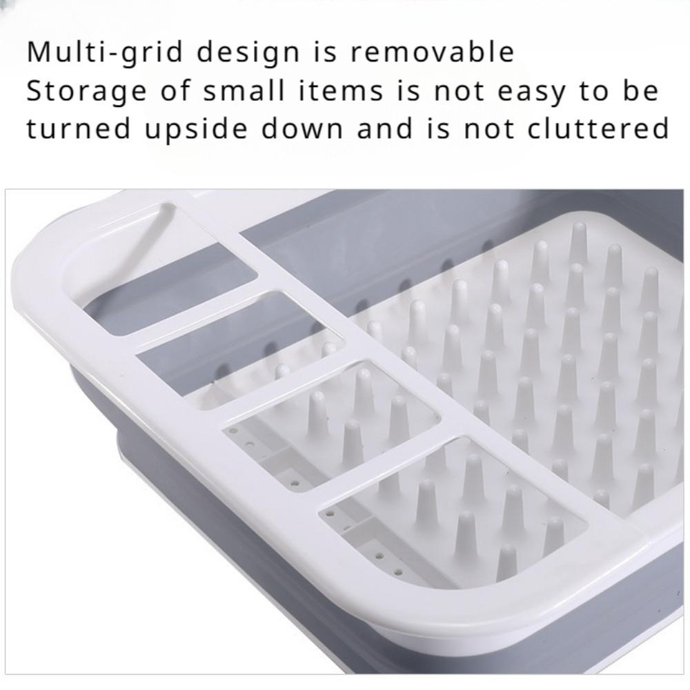 Dish Rack, Kitchen Drain Rack, Foldable Dish Rack, Tableware Storage Folding Rack, Tableware Rack Cup Holder