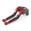 Motorcycle Clutch Lever Brake Lever Adjustable Extendable Foldable Foldable for Goldwing GL1800 2001-2019 (Black and Red)