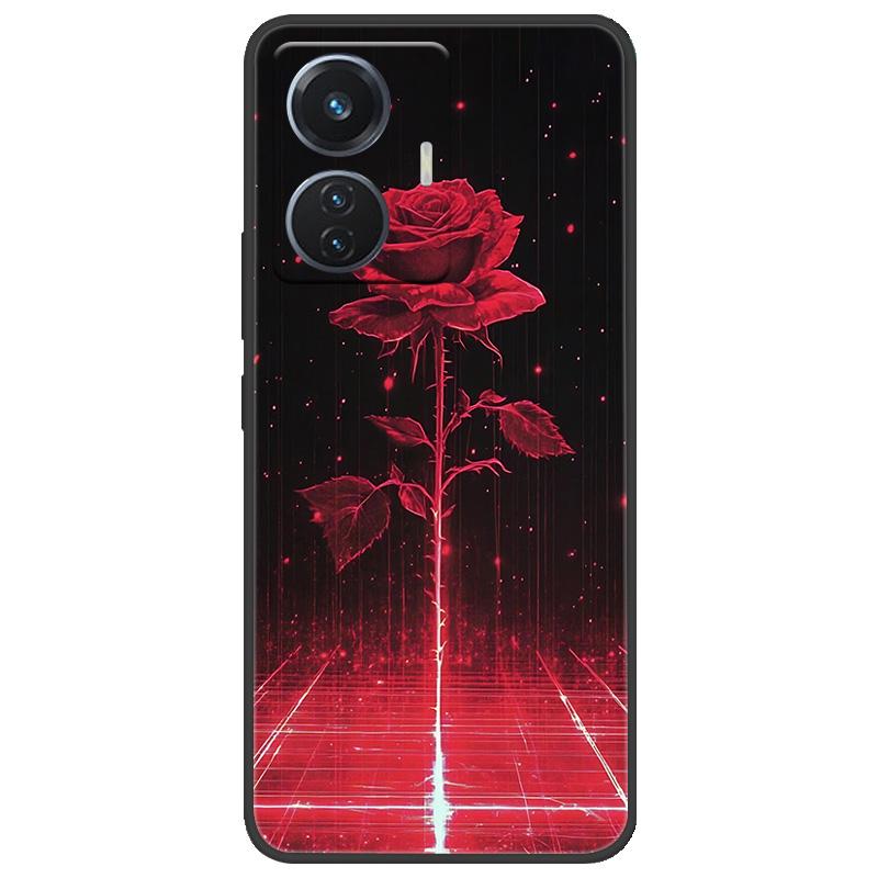 Для vivo T1 4G Y55 4G iQOO Z6 44 Вт V2153 Чехол Мраморный Мягкий Матовый Силиконовый Чехол на Заднюю Панель Для Vivo T1 44 Вт Полная Защита Чехол для Телефона