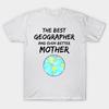 Женская футболка Мама-географ Лучшая в мире Забавная идея для подарка Принт Харадзюку Кавайная футболка Летняя футболка с коротким рукавом Женская футболка Топ