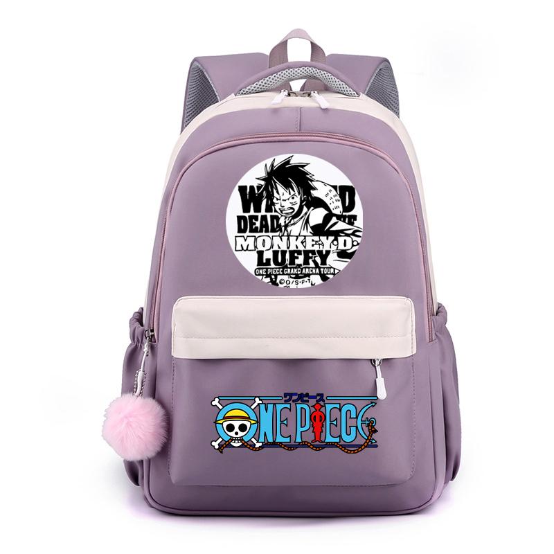 Аниме One Piece Классический Kawaii Рюкзак Милый Мягкий Рюкзак Печатный Мальчик Девочка Школьный Ранец Повседневный Портфель Для Мужчин Женщин Дорожная Сумка Для Отдыха Рюкзак Mochila