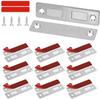 6/1sets Magnetic Cabinet Catches Door Stops Magnet Invisible Ultra-Thin Anti-Rust Door Magnet Suction with Screw Catch Hardware