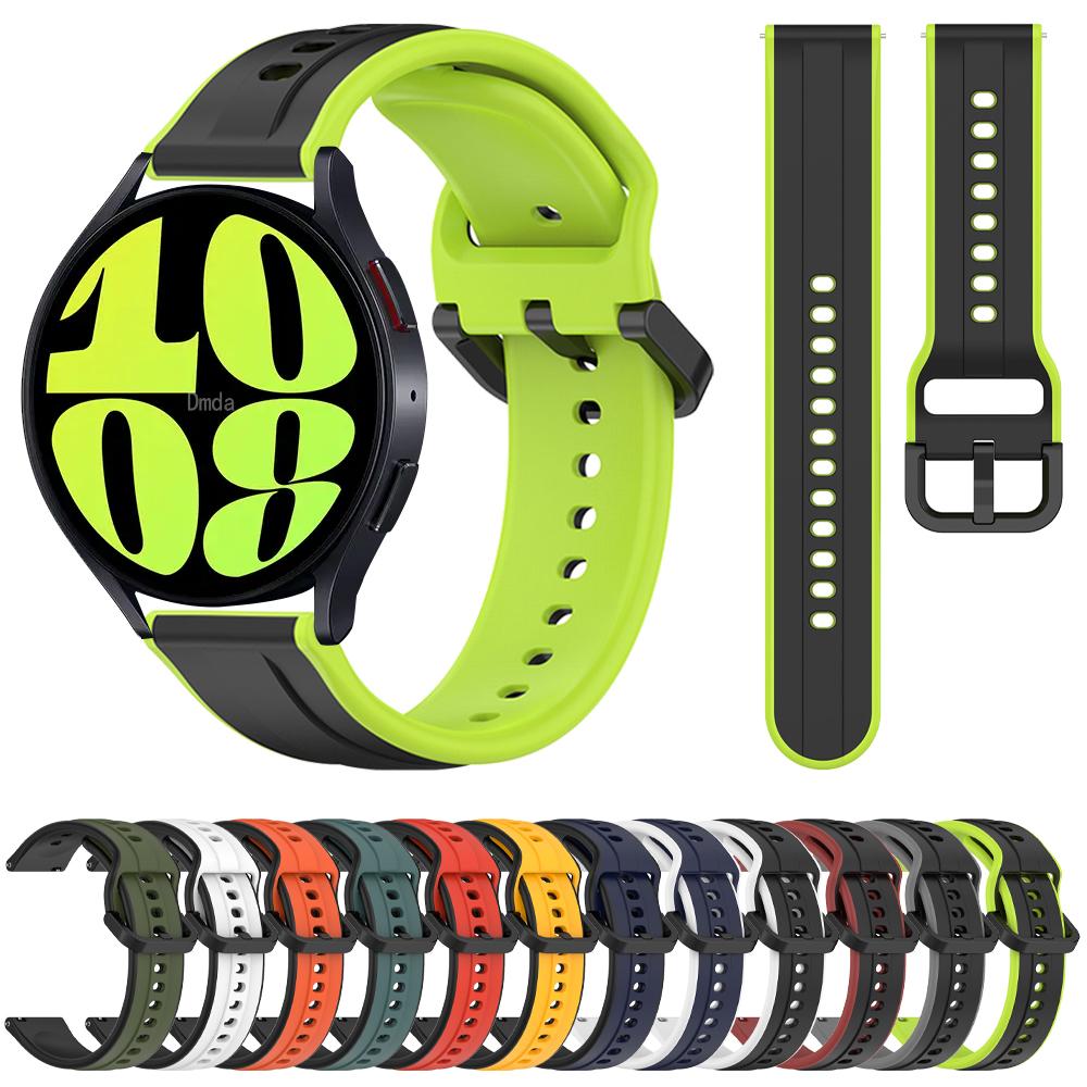 Спортивный силиконовый ремешок 20/22 мм для Samsung Galaxy Watch 6 5 Pro 40 44 мм 45 мм Браслет Watch 6 4 Classic 47 мм 43 мм Аксессуар для ремешка