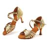 Women Girls Latin Dance Shoes High-heeled Salsa Ballroom Tango Shoes Soft Sole 7CM  Heel