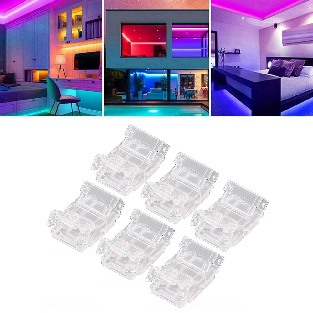 20pcs 10mm LED Strip to Wire Connector COB Solderless LED Connectors For Kitchen
