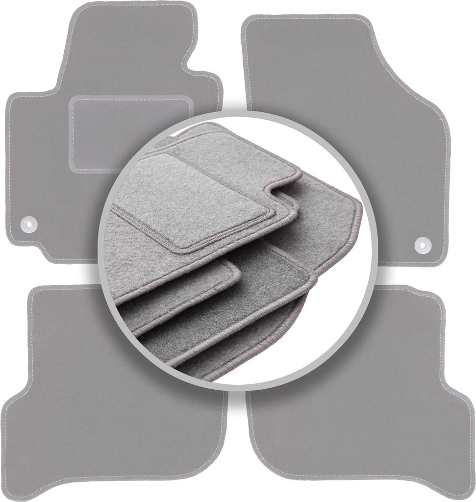 Ash Car Floor Mats For Volkswagen Golf Plus Minivan (2005-2014)