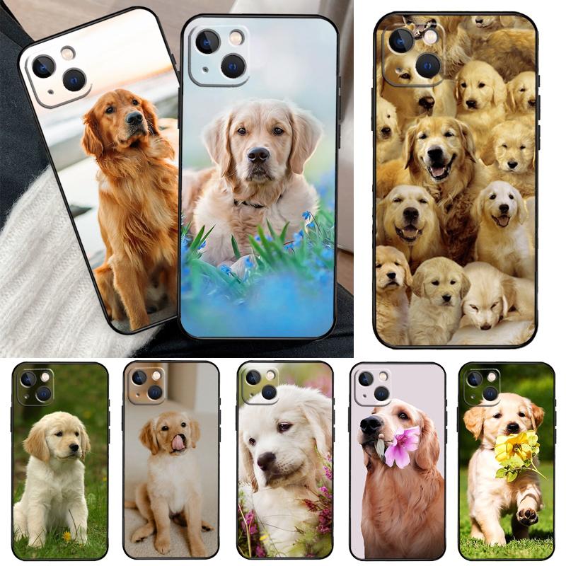 Golden Retriever Dog Phone Case For iPhone 11 12 13 14 15 16 Pro XS Max Mini Cover For iPhone X XR Plus Back Case
