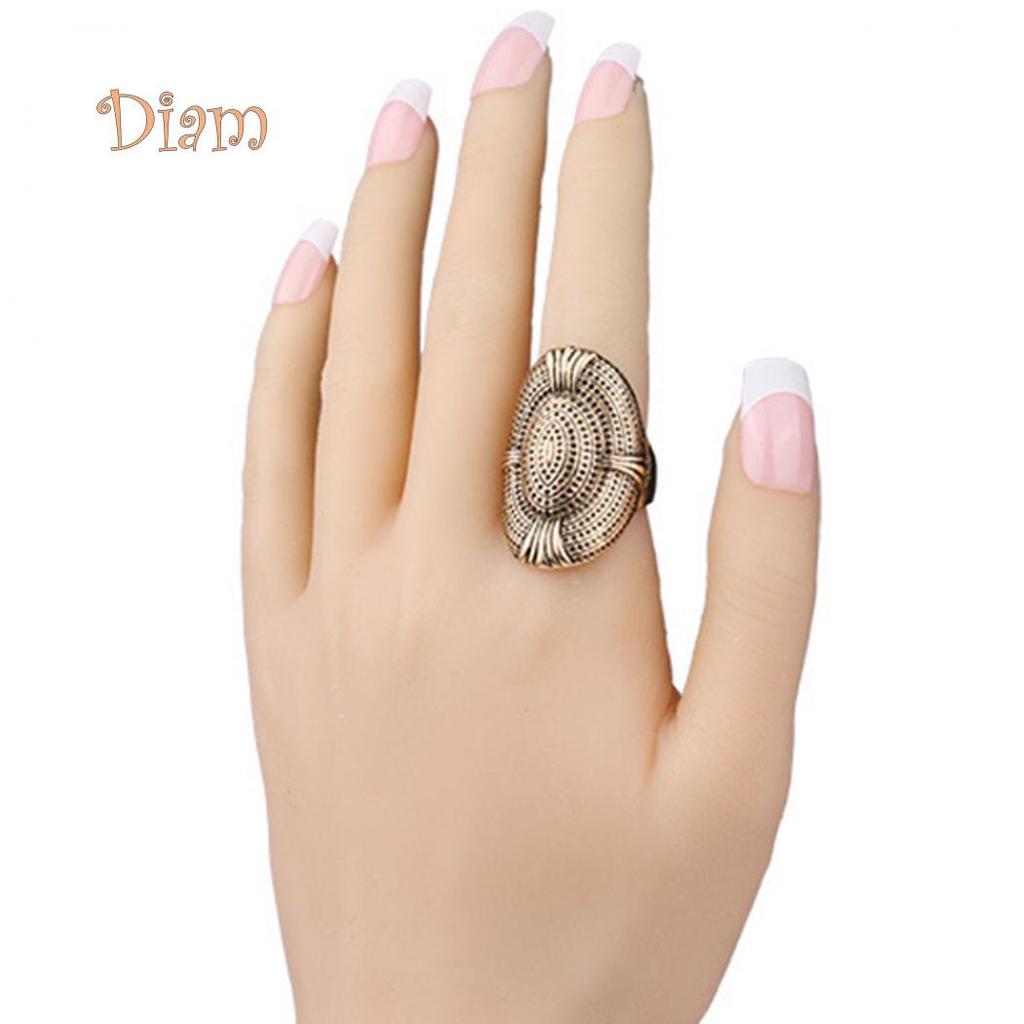 Miss Sugar Creative Exaggerate Mesh Holes Design Alloy Finger Ring Men Women Jewelry Gift