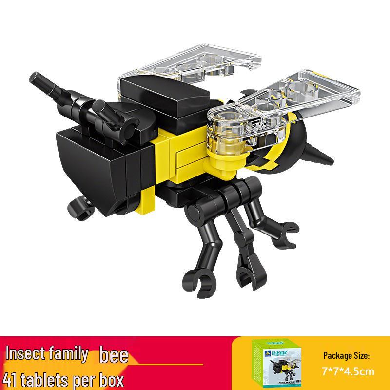 Кай Чжи Совместимая Лего Игрушка Насекомое: Mantis Конструктор для детей, Развивающий пазл с животными в подарок