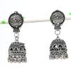 Натуральные индийские серьги Jhumki с драгоценным камнем, серебряные серьги в племенном стиле Бали, 1,85 дюйма, y0Z68
