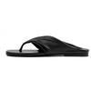 Fashion Minimalist Wind Flip Toe Flat Bottom Drag Women Xia Xin Outside Wear Square Head Pleated Soft Bottom Non-Slip Flip-Flops